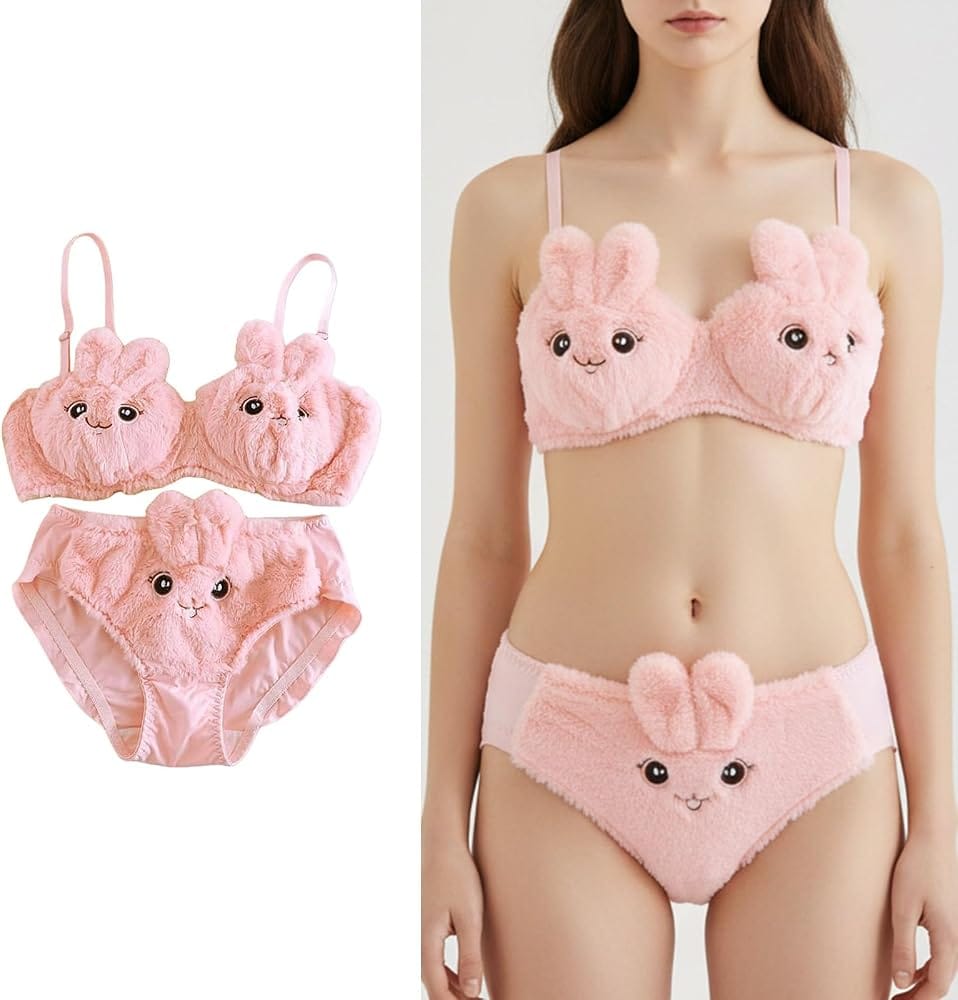 Cute Bunny Bra & Panty Set – Pack of 2